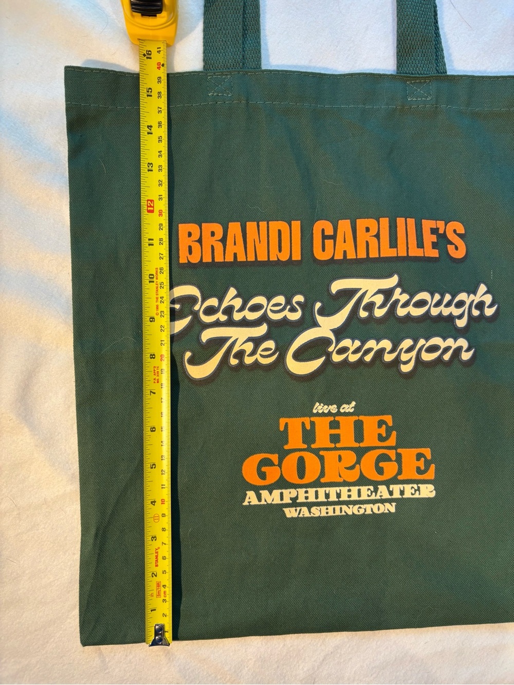 Brandi Carlile Echoes Through The Canyon 2026 Forest Green Tote Bag - Picture 3 of 4
